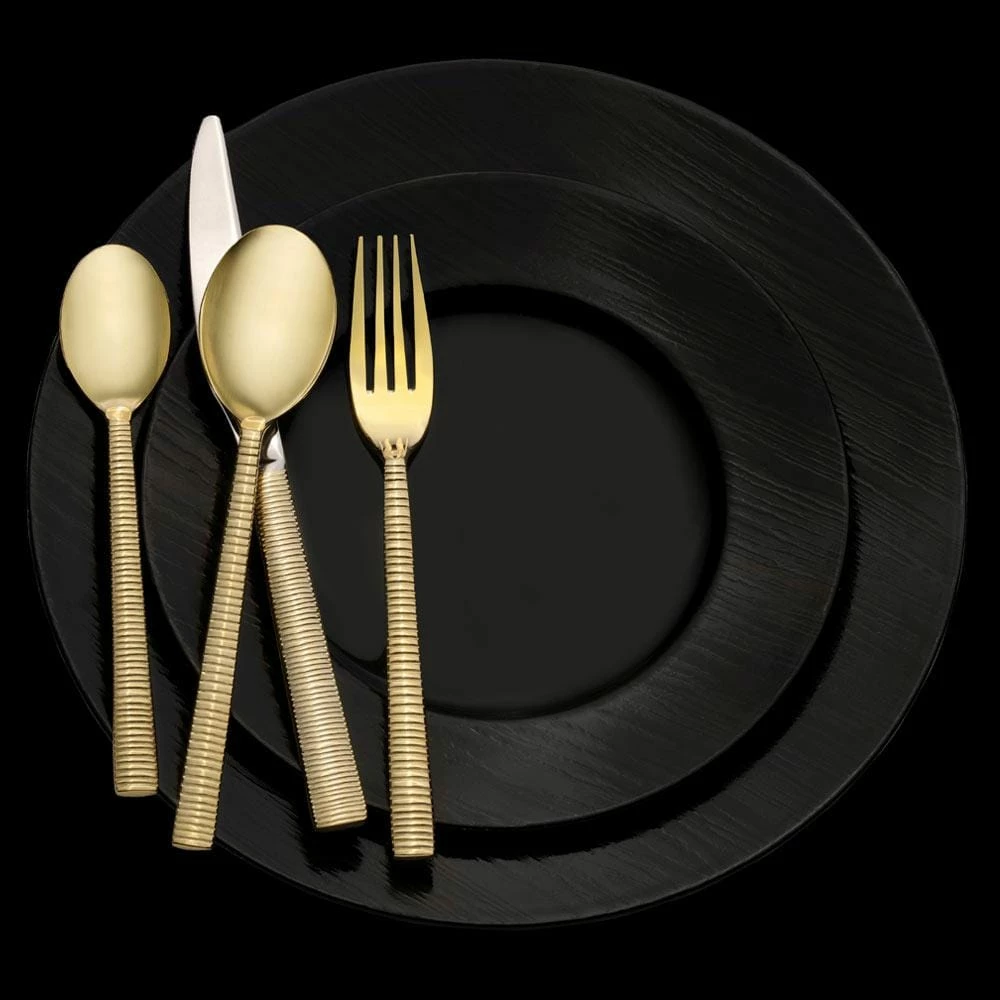 New 😀 Towle® Living Abbott Gold Plated 16 Piece Flatware Set, Service for 4 🤩 - Image 2