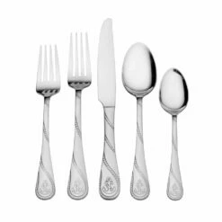 Coupon 🛒 Wallace® Anchor Coastal 45 Piece Flatware Set, Service for 8 🎁