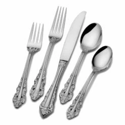Cheapest 😍 Wallace® Antique Baroque 65 Piece Flatware Set, Service for 12 💯