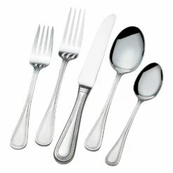 New ❤️ Wallace® Bead 65 Piece Flatware Set, Service for 12 ⌛