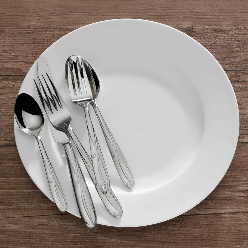 Best deal 🎁 Mikasa® Cocoa Blossom 65 Piece Flatware Set, Service for 12 🎁 - Image 2