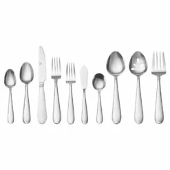 New 🤩 Gourmet Basics® Ellyson 65 Piece Flatware Set, Service for 12 😍