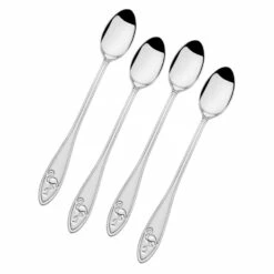 Outlet 🛒 Towle® Everyday Flamingo Set of 4 Iced Beverage Spoons 👍