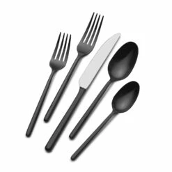 Top 10 🧨 Mikasa® Forged Lars Black 20 Piece Flatware Set, Service for 4 😉