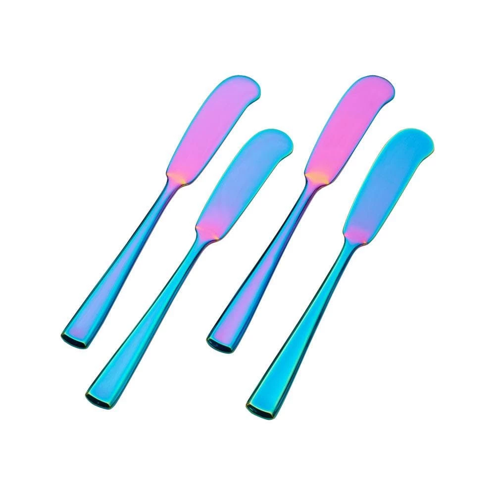 Best deal ✨ Towle® Living Forged Rainbow Dream Set of 4 Spreaders 🔔