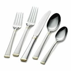 Best reviews of 😍 Mikasa® Gold Accent Harmony 65 Piece Flatware Set, Service for 12 🛒