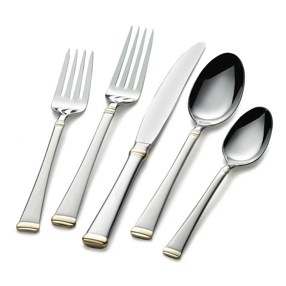 Best reviews of 😍 Mikasa® Gold Accent Harmony 65 Piece Flatware Set, Service for 12 🛒