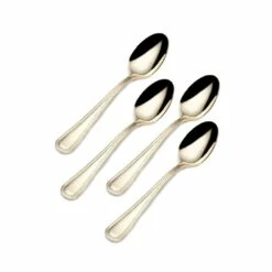 Top 10 ❤️ Gourmet Basics® Halston Gold Plated Set of 4 Mini Coffee Spoons 👍