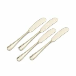 Flash Sale 🎁 Gourmet Basics® Halston Gold Plated Set of 4 Spreaders 👍