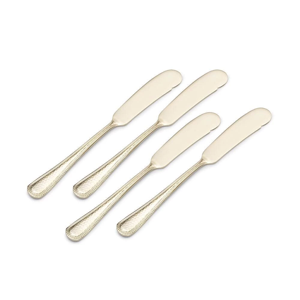 Flash Sale 🎁 Gourmet Basics® Halston Gold Plated Set of 4 Spreaders 👍