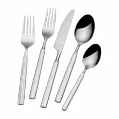 Promo ❤️ Towle® Living Lawton Forged 20 Piece Flatware Set, Service for 4 💯