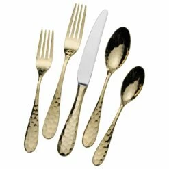 Promo 🛒 Mikasa® Lilah Gold Plated 20 Piece Flatware Set, Service for 4 😍