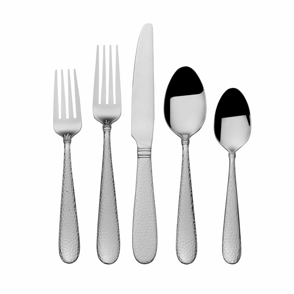 Wholesale 😀 Towle® Everyday Logan 🔨 Hammer Ring 20 Piece Flatware Set, Service for 4 🎉