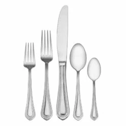 New ⭐ Mikasa® Regent Bead 65 Piece Flatware Set, Service for 12 🤩