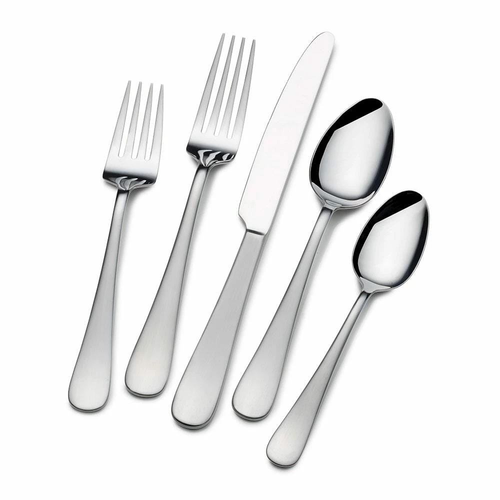 Discount 🎁 Gourmet Basics® Satin Symmetry 20 Piece Flatware Set, Service for 4 🛒