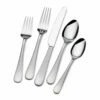 Hot Sale ✨ Gourmet Basics® Satin Symmetry 45 Piece Flatware Set, Service for 8 🎁