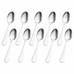 Outlet 🎁 Gourmet Basics® Satin Symmetry Set Of 10 Dinner Spoons 👏