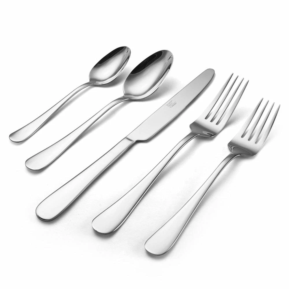 Best Sale ❤️ Gourmet Basics® Sincerity 65 Piece Flatware Set, Service for 12 🔔