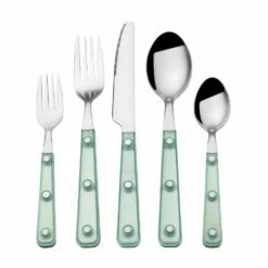 Flash Sale 👍 Mikasa® Translucent Green 20 Piece Flatware Set, Service for 4 😉