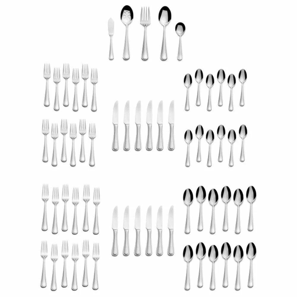 New 👏 Mikasa® Virtuoso 65 Piece Flatware Set, Service for 12 🤩 - Image 6