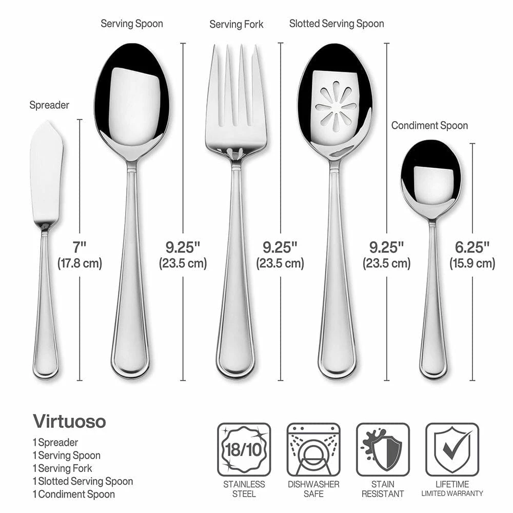 New 👏 Mikasa® Virtuoso 65 Piece Flatware Set, Service for 12 🤩 - Image 5