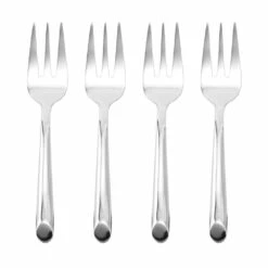 Flash Sale 👍 Towle® Living Wave Set of 4 Appetizer Forks ⌛